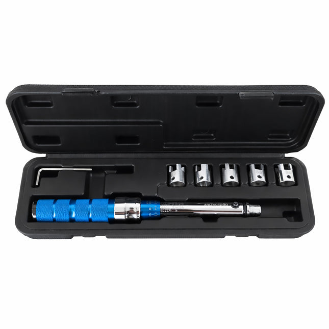 7Pcs Interchangeable Head Adjustable Torque Wrench Set Car Bike Repair Tool Set