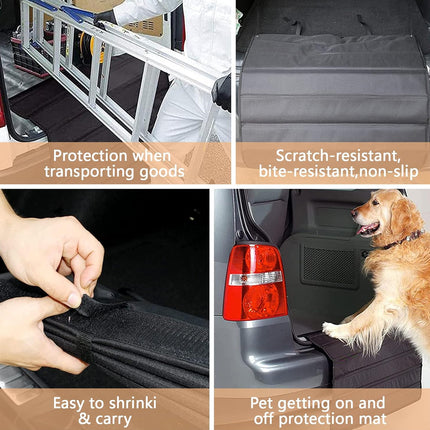 Universal Foldable Car Bumper Guard Trunk Bumper Protector Goods Trunk Carpet