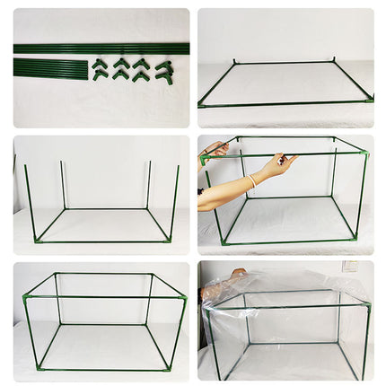 2pcs Mini Greenhouse Portable PVC Greenhouse Square Small Greenhouse Cover