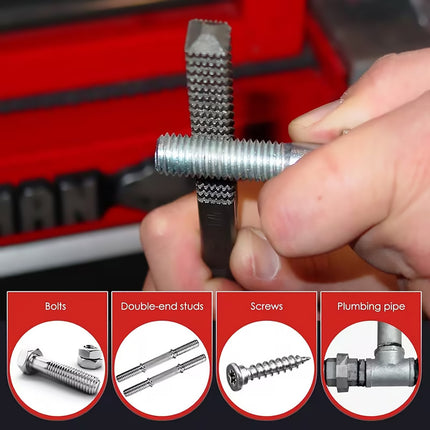 15Pcs Metric Thread Repair Tool Set Screw Extractor Tap Die Bolt Fix Tool Set