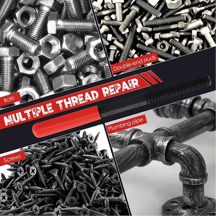 15Pcs Metric Thread Repair Tool Set Screw Extractor Tap Die Bolt Fix Tool Set