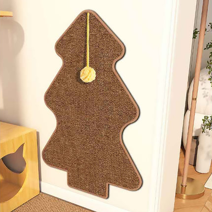 Tree Shape Wall Mounted Cat Scratching Board Durable Sisal Wear Resistant