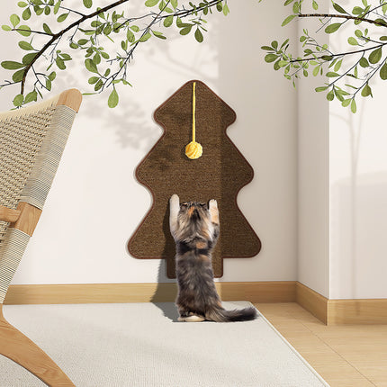 Tree Shape Wall Mounted Cat Scratching Board Durable Sisal Wear Resistant