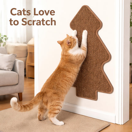 Tree Shape Wall Mounted Cat Scratching Board Durable Sisal Wear Resistant