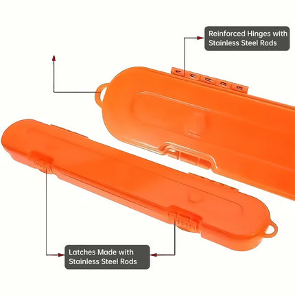 Heavy Duty Chainsaw Chain Storage Case Organizer Tool Accessories Repair Parts