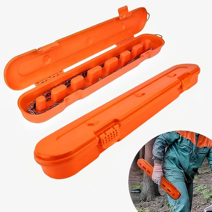 Heavy Duty Chainsaw Chain Storage Case Organizer Tool Accessories Repair Parts