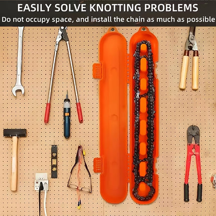 Heavy Duty Chainsaw Chain Storage Case Organizer Tool Accessories Repair Parts