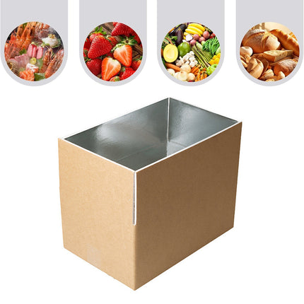 10pcs Insulated Carton Cold Chain Packaging Box Seafood Fresh Fruits Storage
