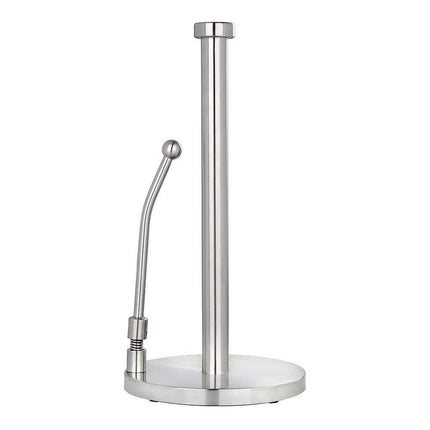 Stainless Steel Spring Paper Towel Holder for Restaurant Home Countertop Use