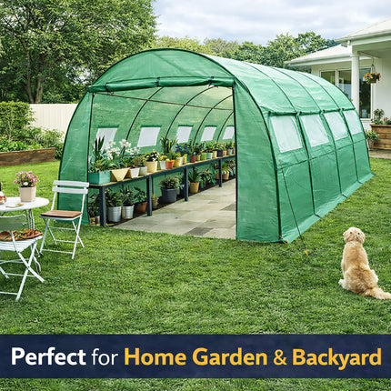 Heavy Duty Walk In Greenhouse Tent Garden Plants Winter Frost Protection Cover