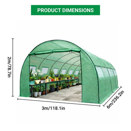 Heavy Duty Walk In Greenhouse Tent Garden Plants Winter Frost Protection Cover