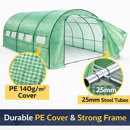 Heavy Duty Walk In Greenhouse Tent Garden Plants Winter Frost Protection Cover