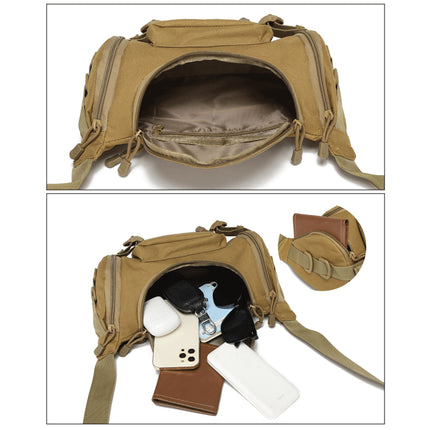 Mens Waist Bags Outdoor Nylon Crossbody Tactical Waterproof Motorcycle Bum Bag