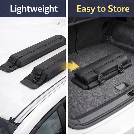 Universal Soft Roof Rack Kayak Pads Foam Carrier Surfboard SUP Transport Bars