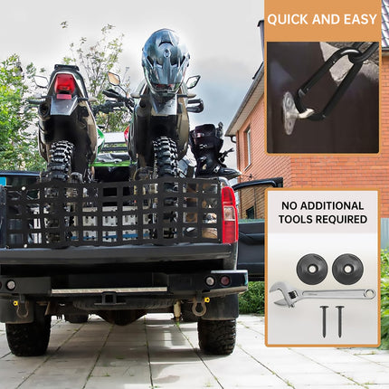 Heavy Duty Pickup Truck Tailgate Cargo Net Bungee Load Securing Truck Bed Net