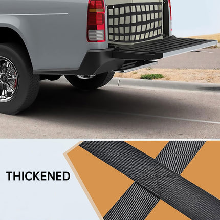 Heavy Duty Pickup Truck Tailgate Cargo Net Bungee Load Securing Truck Bed Net