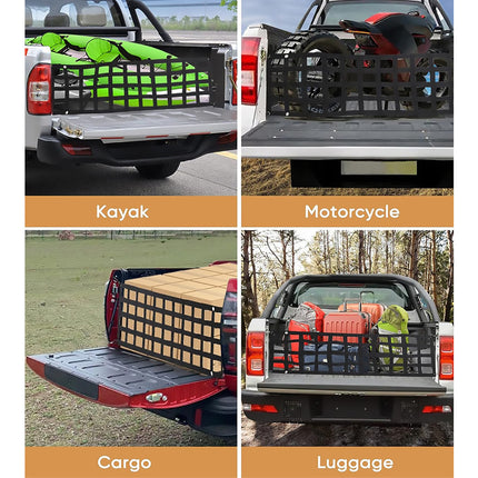 Heavy Duty Pickup Truck Tailgate Cargo Net Bungee Load Securing Truck Bed Net