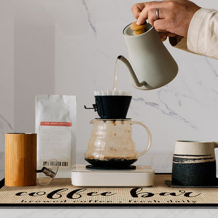 Super Draining Dish Drying Mat Quick Dry Coffee Kitchen Bathroom Tableware Pad