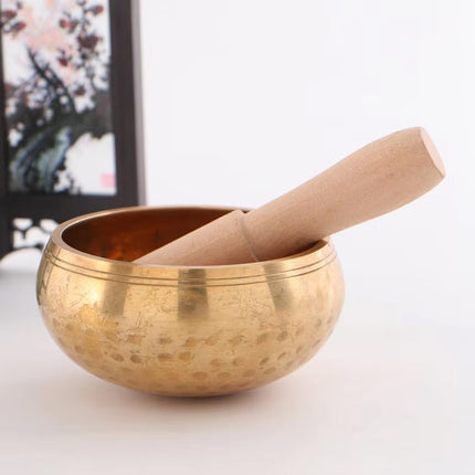 Tibetan Singing Bowl with Wooden Mallet for Meditation Yoga Relaxation ASMR