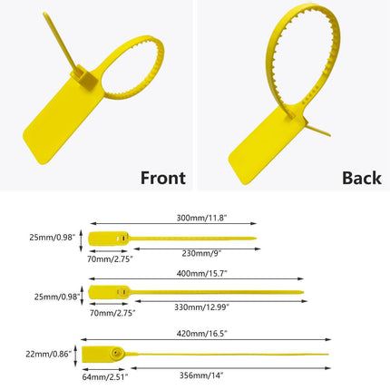100pcs Plastic Seal Security Tags Plastic Label Tabs Ties for Luggage Bags