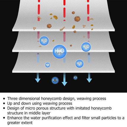 10PCS 3D Honeycomb Filter Mat for Aquarium for Fish Tank Water Purification