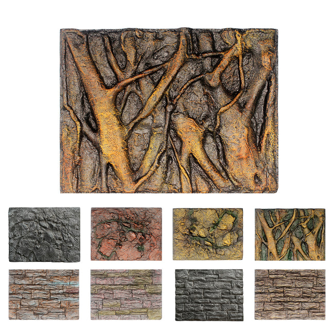 Pet Reptile Tank Board 3D Foam Backgrounds and Habitat Decoration 9 Styles