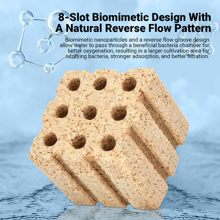 10PCS 3D Bacterial Cultivation Cubes Aquarium Bio Filter Media Fish Tank Clean