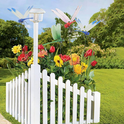 3D Dragonfly Garden Clips Fly Deterrent 4 Colour Pack
