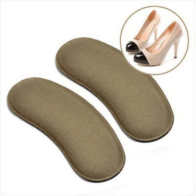 5 Pairs Sticky Fabric Shoe Pads Cushion Liner Grips Back Heel Inserts Insoles