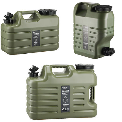 Outdoor Camping Water Storage Bucket with Faucet Portable Square Drinking Tank