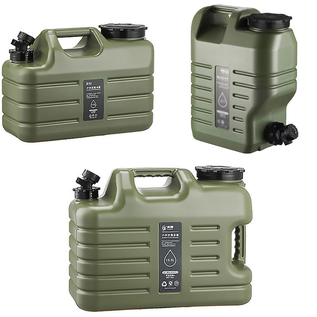 Outdoor Camping Water Storage Bucket with Faucet Portable Square Drinking Tank