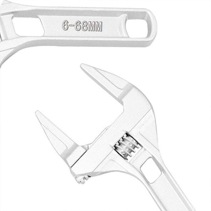 Wide Jaw Wrench Shifter Spanner 6-68Mm Adjustable Light Duty Key Hand Tool Light