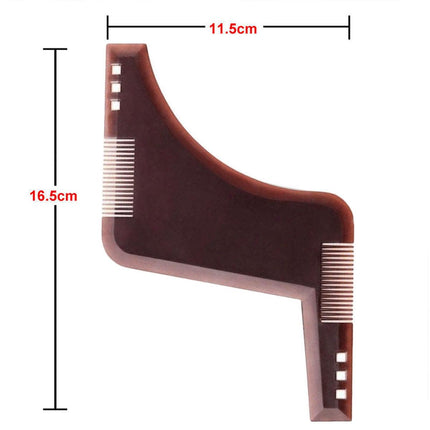 Beard Styling Shaping Template Comb Barber Tool Symmetry Trimming Shaper Stencil