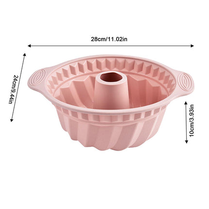 Silicone Chiffon Cake Mold Nonstick Round Mousse Baking Pan Easy Demoulding Tool