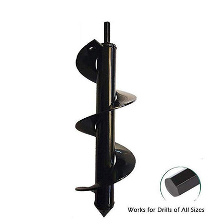 Power Garden Spiral Plant Auger Earth Planter Drill Bit Post Hole Digger Tool Au