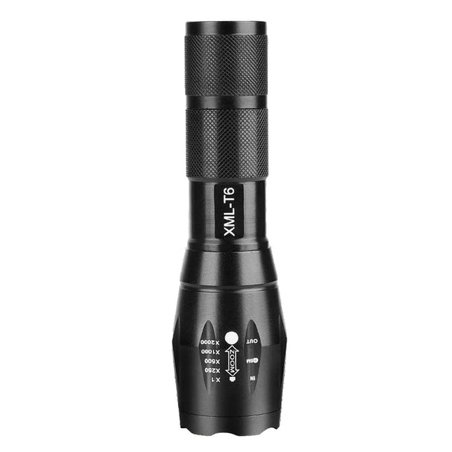 2X Powerful 900LM Tactical 5 Mode Zoom Flashlight LED Focus Torch