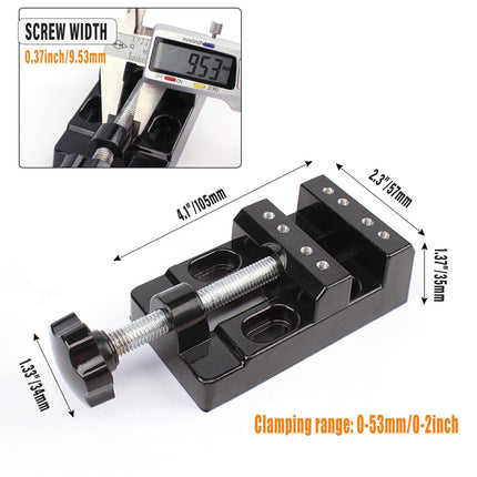 Mini Flat Clamp Table Jaw Bench Drill Press Vice Opening Parallel Vise DIY Tools