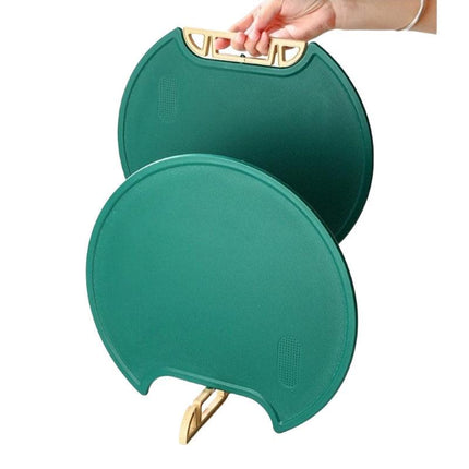 Round Green Plastic Kitchen Chopping Board Household Food Cutting Board Tool