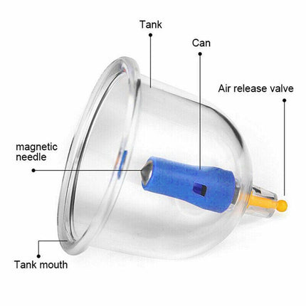 32pcs Vacuum Cupping Massage Set with Pump and Tubing for Relaxation and Body Care