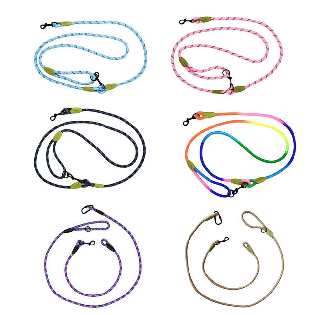 Adjustable Diagonal Dog Walking Leash Hands Free Crossbody Pet Lead Dogs