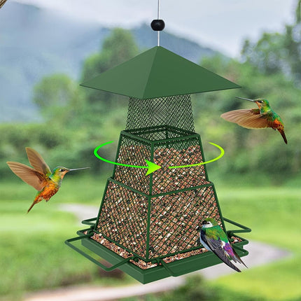 Outdoor Hanging Bird Feeder Durable Garden Feeder for Wild Birds Easy to Use