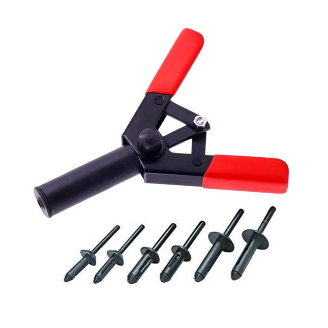 41 Piece Plastic Rivet Gun Set Quick Release Polyethylene Riveting Tool Kit