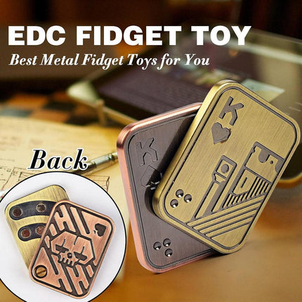 Magnetic Fidget Spinner Pop Coin Stress Relief Toy Three-Layer Sound Wave Design