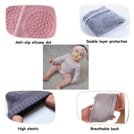 Baby Infant Toddler Crawling Knee Pads Safety Cushion Protector Legs Warmer - Aimall
