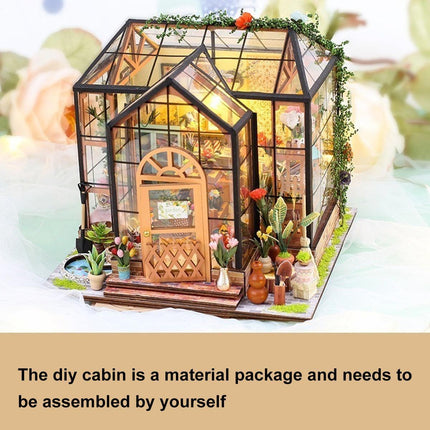 DIY Miniature Garden House with LED – Ideal for Crafters and Home Decor Lovers