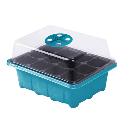 10 Plant Seeds Grow Box Propagation Nursery Garden Seedling Starter Tray 12 Hole