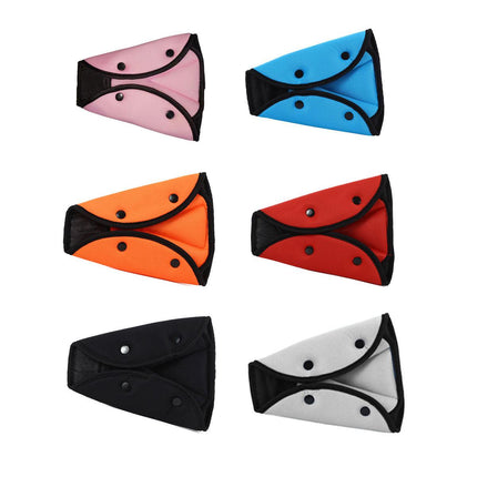 Foldable Car Seat Belt Triangle Retainer Buckle for Child Safety Shoulder Strap
