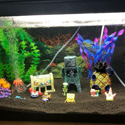 For Alien Spongebob Pineapple House Hole Fish Tank Decoration Aquarium Ornament - Aimall