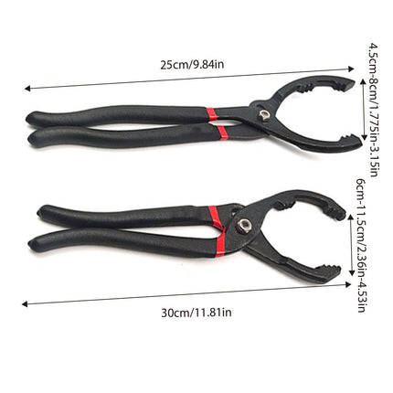 Oil Filter Pliers Wrench 10/12 Inch Heavy Duty Spanner Tool for Car Repair