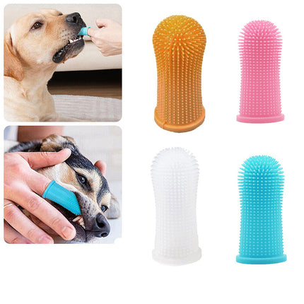 Premium Oral Care Dog Cat Toothbrush Finger Toothbrush Finger Silicone
